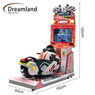 Good price 26'' LCD Screen Car Racing Game Machine Arcade Motorbike Simulator online