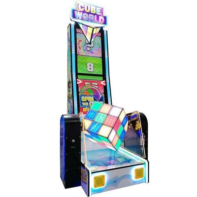 Good price Entertainment game park indoor single player ticket redemption magic cube world rolling game machine for sale online