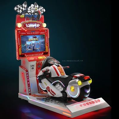 İyi bir fiyat. Dreamland özel madeni para 26 inç HD süper araba oyun makinesi çocuklar yol sürücüsü çocuklar motosiklet arcade araba oyunları çevrimiçi
