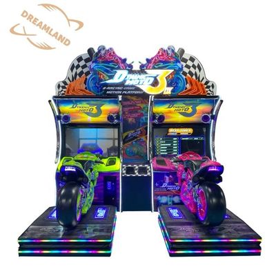 Good price Dreamland coin operated double players moto driving arcade game machine adult motorcycle simulator machine online