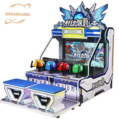 Good price 100W Kids Game Machine 4 Players 6 In 1 Ball Shoot Arcade Machine online