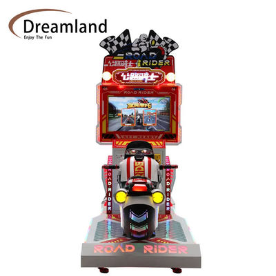 Good price Dreamland coin operated 26inch motorbike simulator game machine kids play moto video game arcade machine online