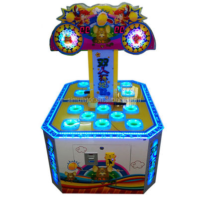 Buen precio Jugadores dobles golpean a un topo juegos de video operados por monedas para padres e hijos fabricantes de máquinas de diversión en línea