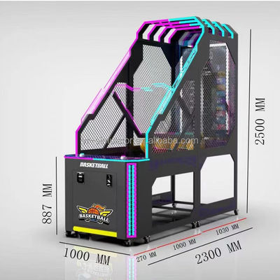 Good price Coin Operated Luxury Street Arcade Basketball Hoop Machine With 55LCD Big Screen online