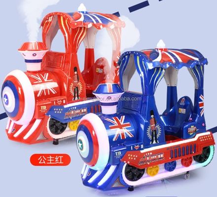 Good price Hot Sale Funny Games Coin Operated Swing Kiddie Rides British Train Kids Machine online