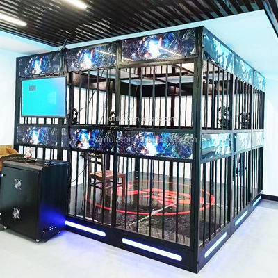 Good price Guangzhou Virtual Reality VR Battle Arcade 9dvr 4 Person Multiplayer VR Shooting Zombie Games Room online