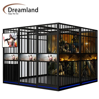 Dreamland 9d simulator shooting game machine 4 players vr room vr arcade zombie shooting game machine