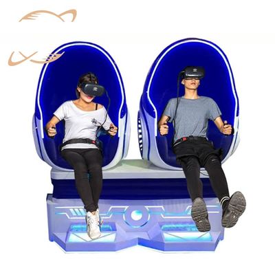 Good price Factory Virtual Reality simulation rides 2 seats 9d 360 vr cinema motion Chair VR Egg Chair For Shopping Mall online