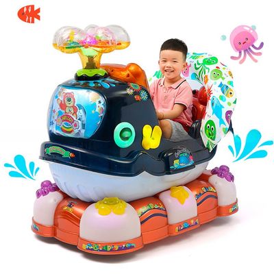 Good price Dreamland game machine factory Kiddie Rides Coin Operated Baby QQ Whale kiddie ride with music online