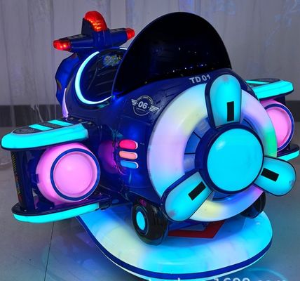Good price Amusement park coin pusher kids rides game machine happy airplane rocking car for children game zone online