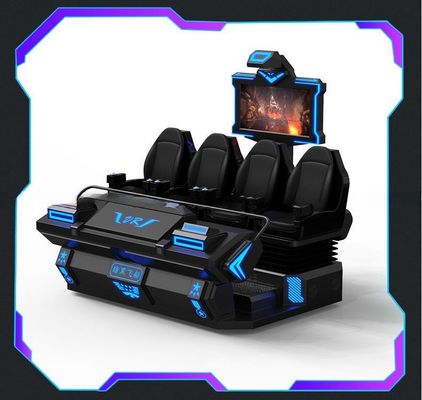 Good price Hot sale 4 players 9d vr game machine virtual reality vr movies simulator vr cinema for Indoor 9dvr theme park online