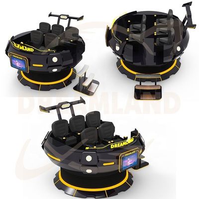 Good price Dreamland VR Battleship UFO Cinema Equipment 9D Tank Dynamic Motion Simulator Chair 9D VR 5 Seat Cinema online
