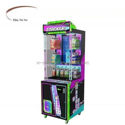 Good price Coin Operated Prize Brick Stacker Game Arcade Machine With All Kinds Of Plugs online