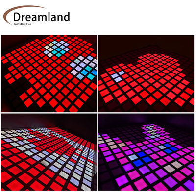 Dreamland Active Game Led Floor 30x30cm Jump Games Floor Led Activate Game System Room for Gaming Room