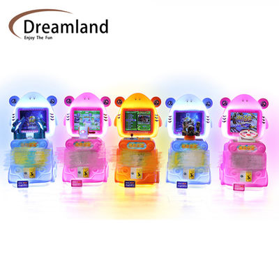 Kalite Dreamland Coin Operated Çocuklar Düğme Makinesi Basın Köpekbalığı Bebek Çocuk Oyun Makinesi fabrika