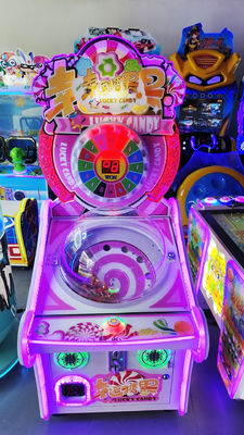 Kualitas Retro Arcade Fun Lucky Candy Game Machine dengan stiker permen yang disesuaikan dan tips operasi termasuk untuk paket hadiah pabrik